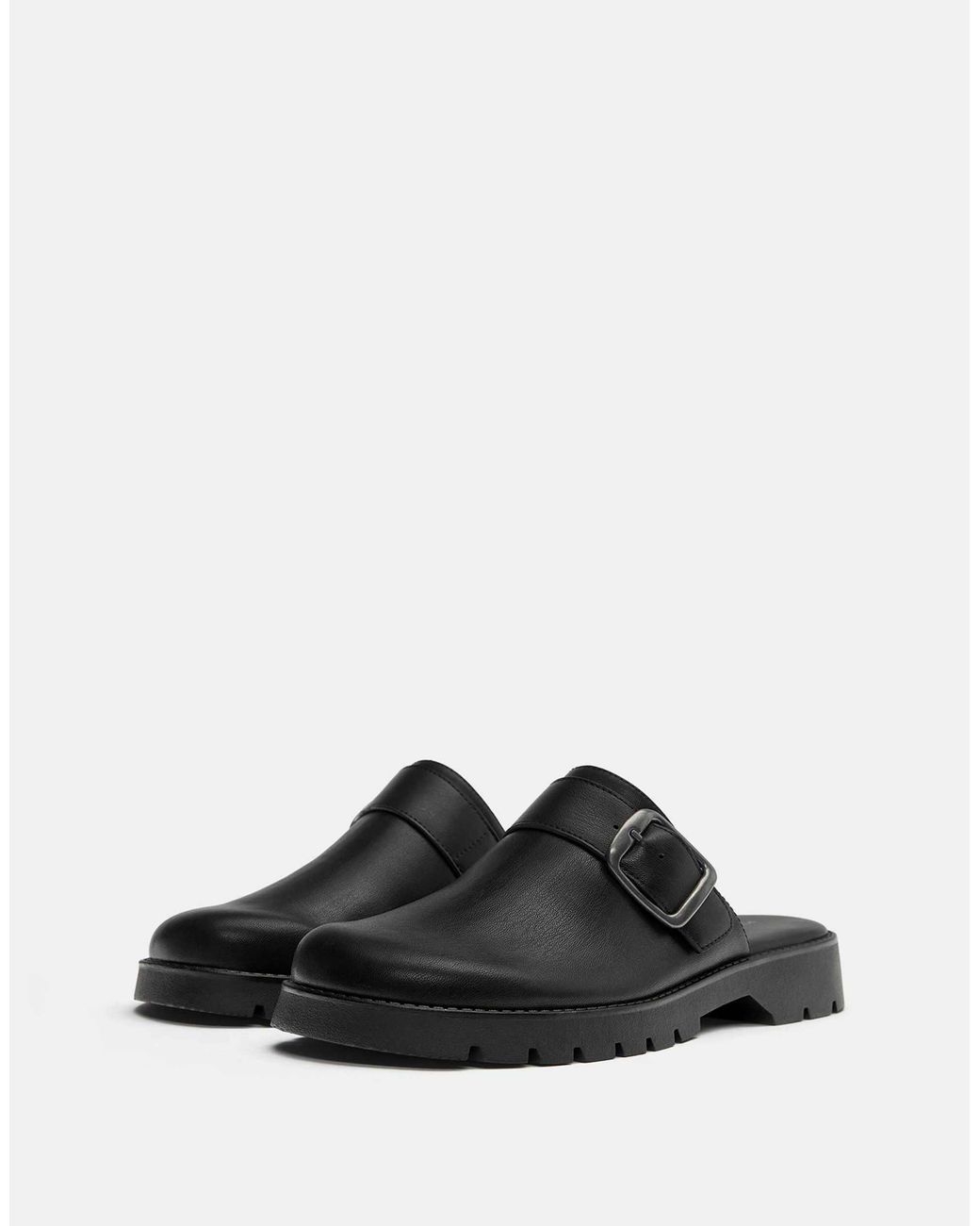 Pull&Bear – clogs in Black für Herren
