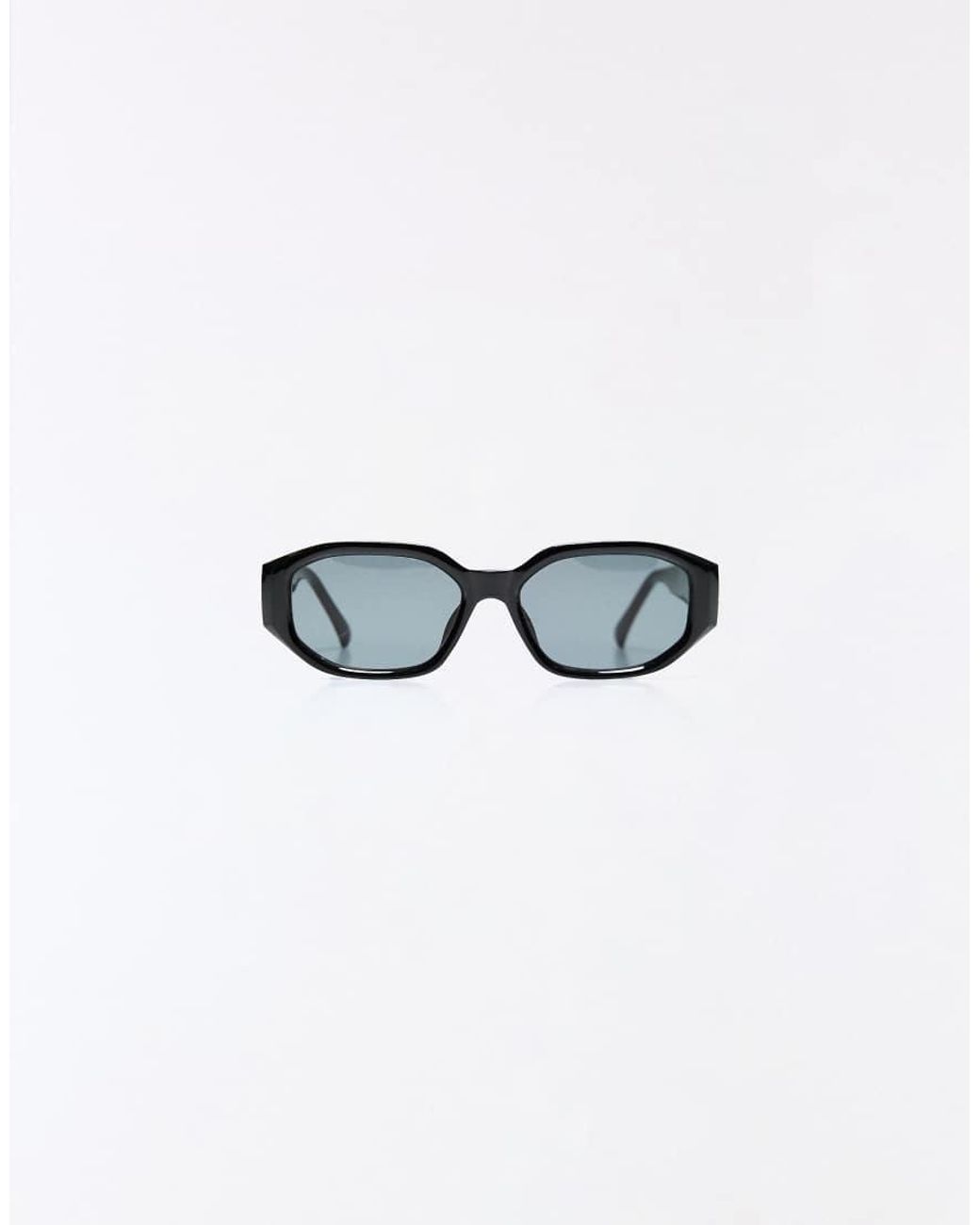 Bershka Zeshoekige Zonnebril Van Kunststof in het Black voor heren