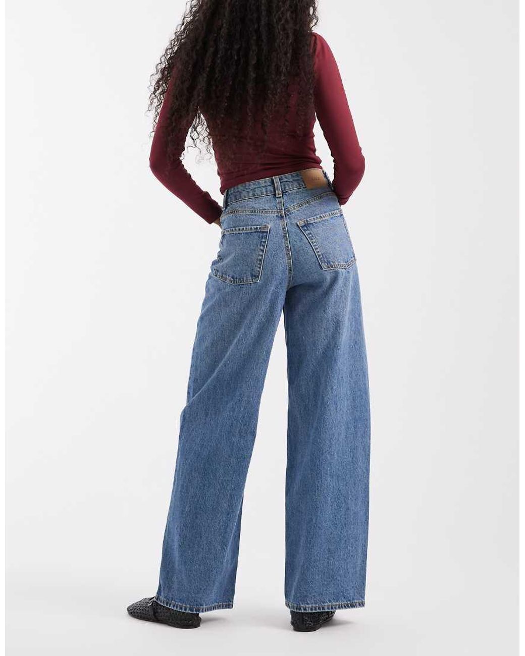 JJXX Blue Tokyo High Waisted Wide Leg Jeans