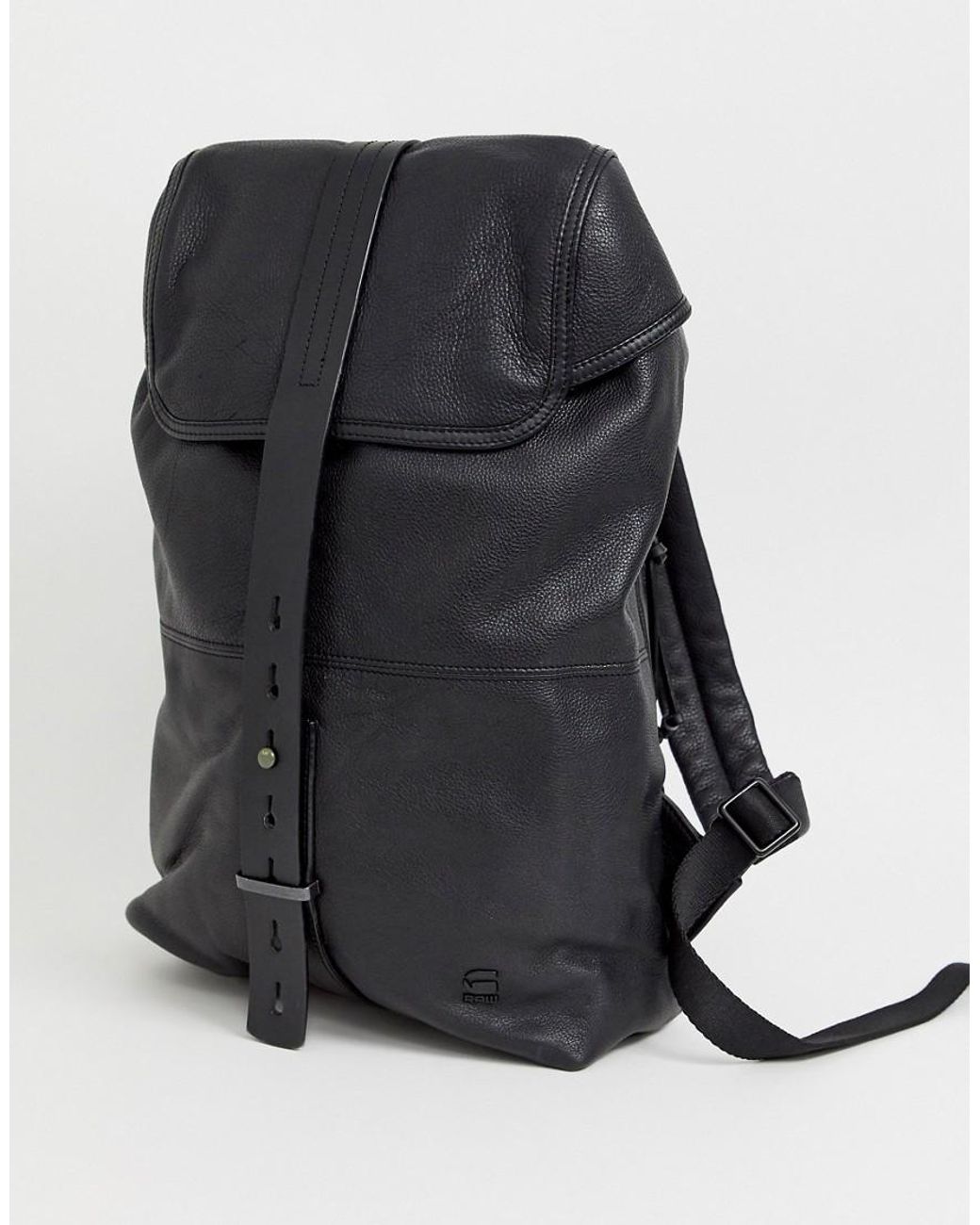 G-Star RAW Vaan Leather Backpack in Black for Men | Lyst