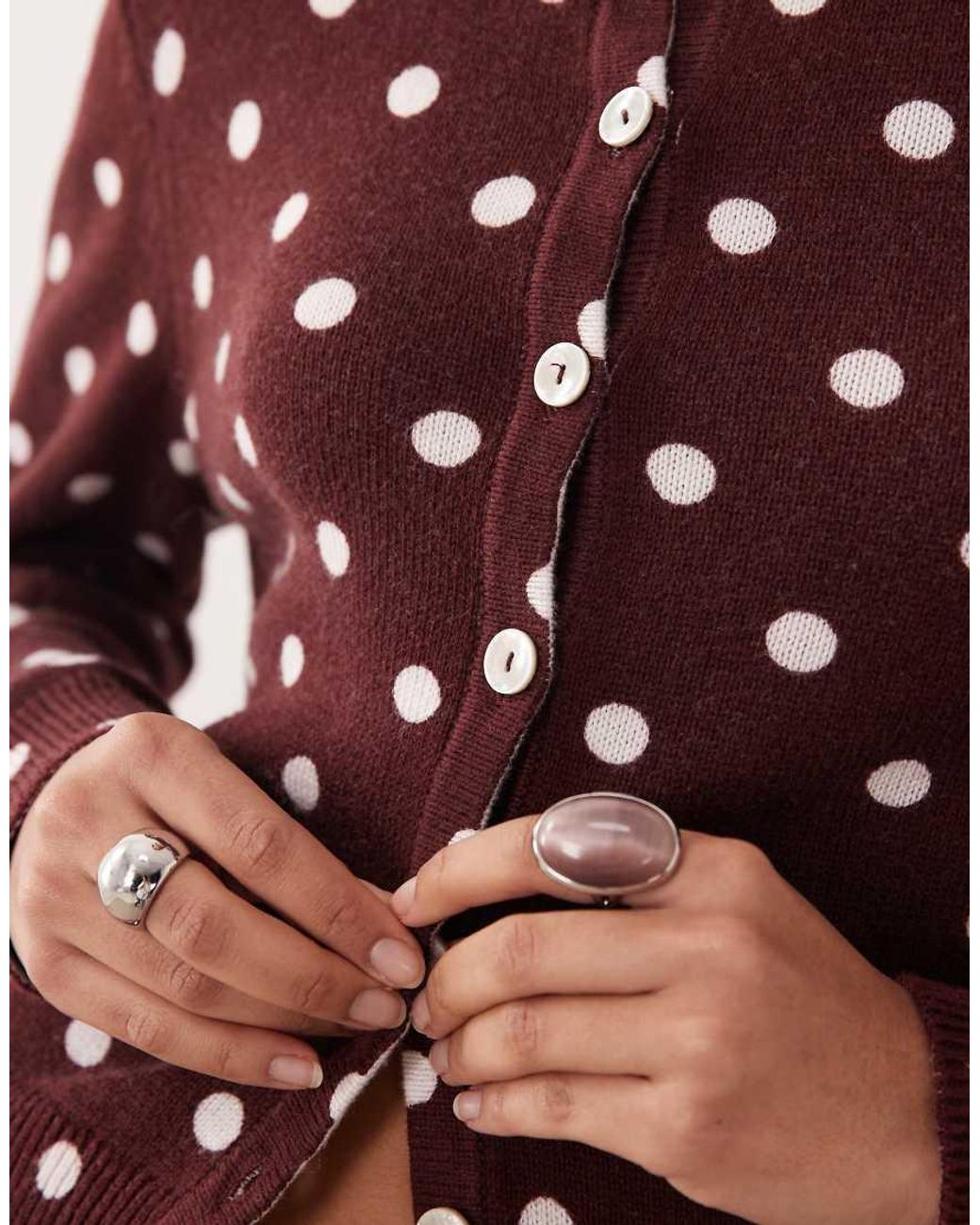 Nobody's Child Red Willow Cardigan With Wool