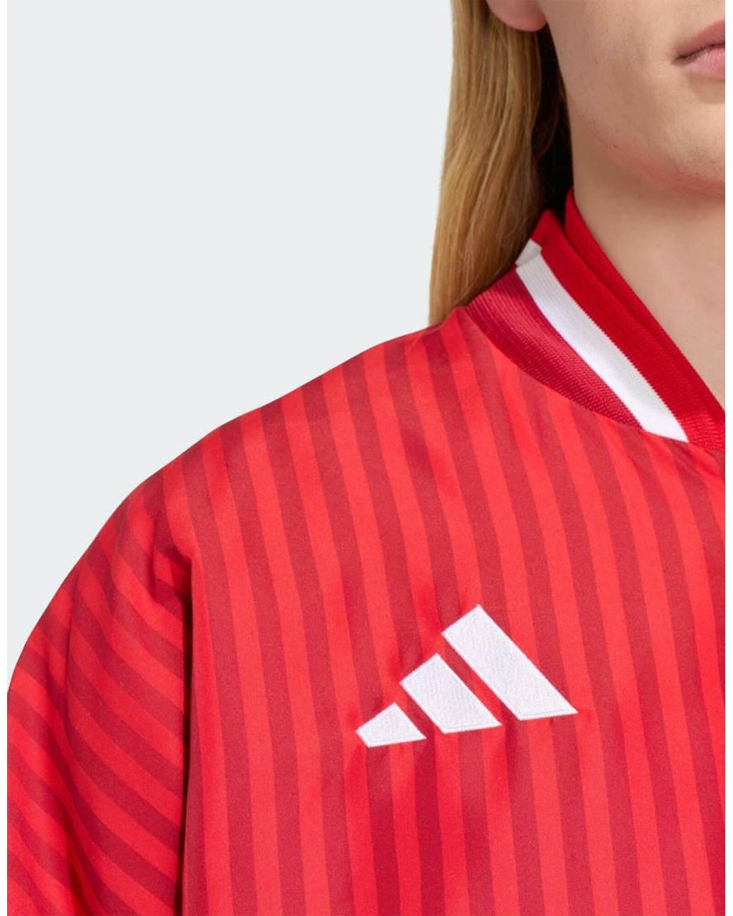 Adidas Originals Red Fc Bayern Muenchen Stadium Track Top for men