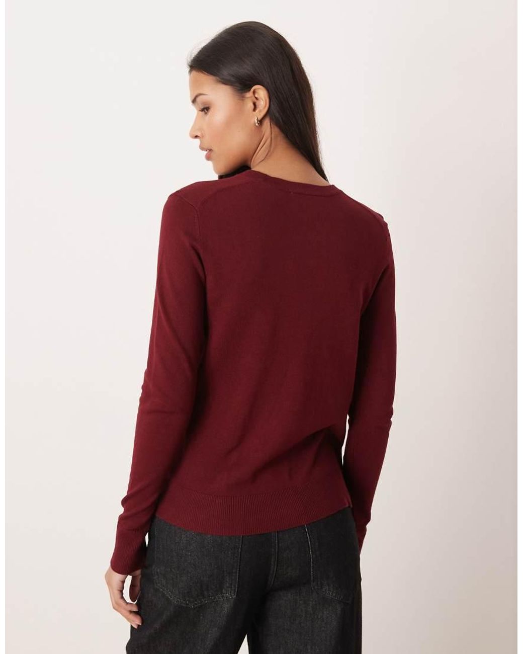 JJXX Red Crew Neck Knit Jumper