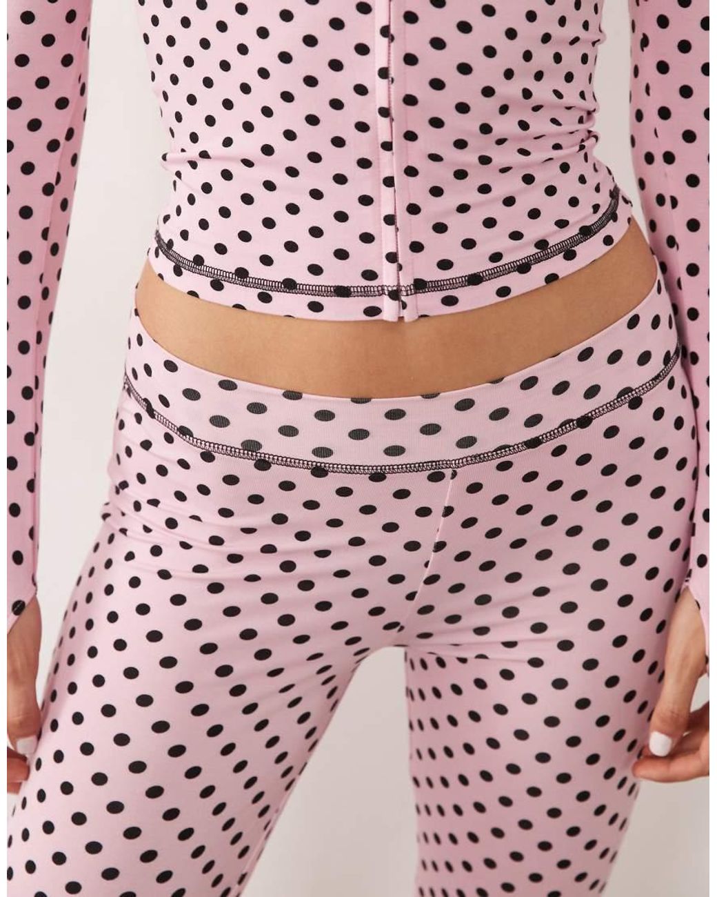 I.AM.GIA Pink Blare Logo Contrast Stitch Track Pant Co-ord
