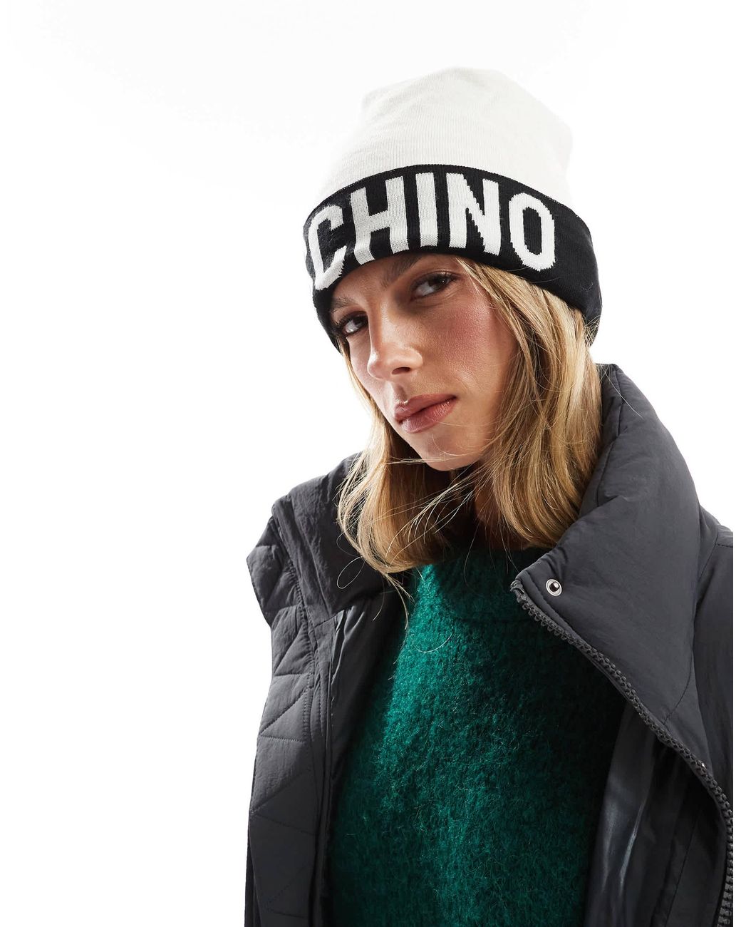 ハット MOSCHINO COUTURE Woman Hat Black A92018267 1555 Moschino Couture Outlet: hat in nylon - Black | Moschino
