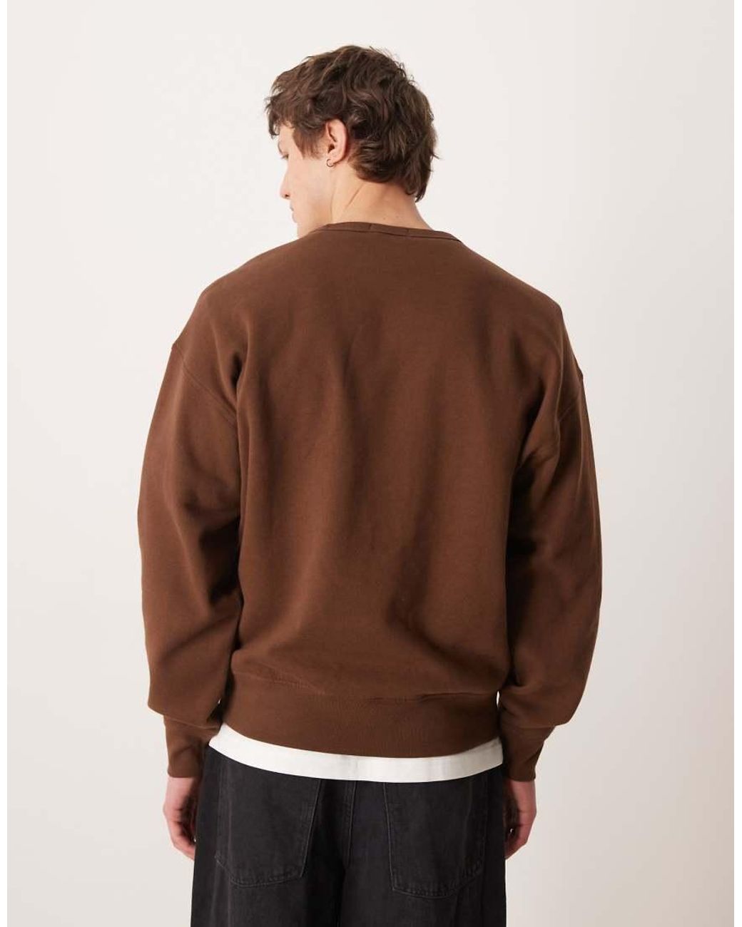 Polo Ralph Lauren Brown Large Icon Crest Logo Sweatshirt for men