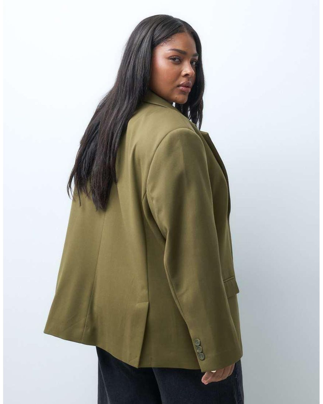 ASOS Green Curve Tailored Oversized Blazer