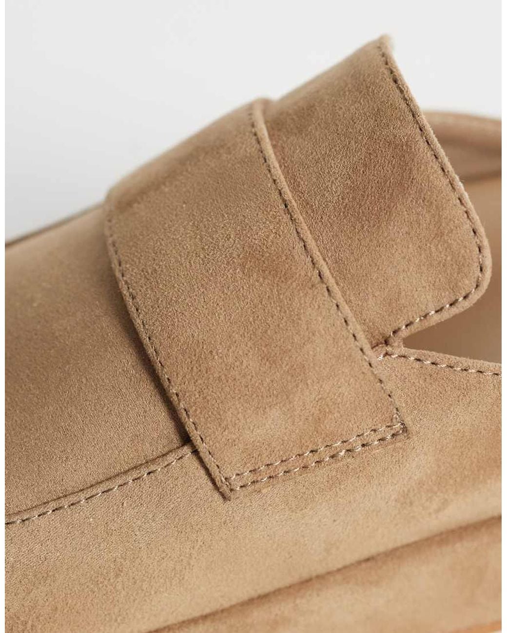 Schuh Brown Tiramisu Flatform Loafer Style Mules
