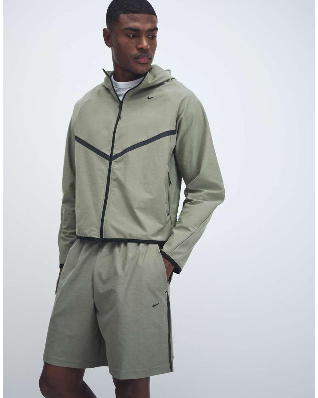 Nike Gray Tech Shori Shorts for men