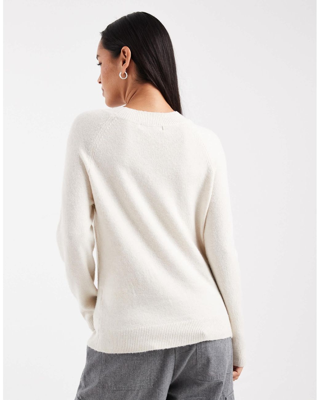 Pull ras ONLY en coloris Natural