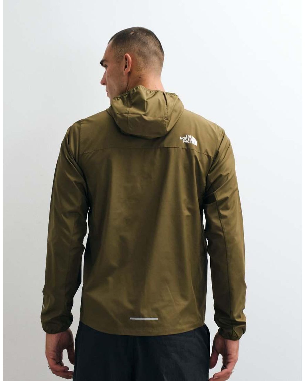 The North Face Green Hooded Wind Jacket for men