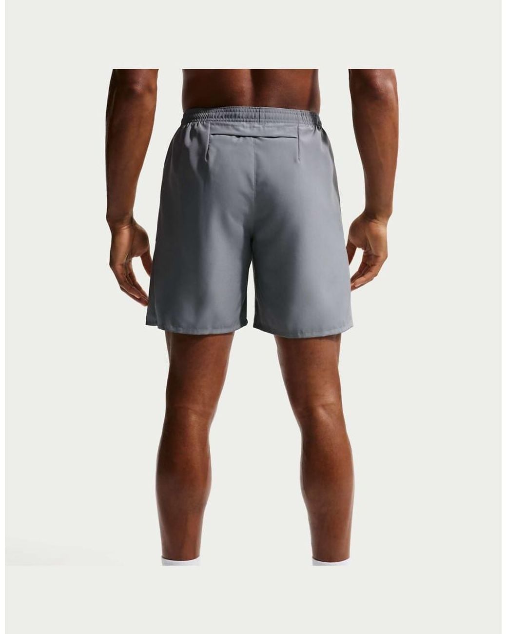 Nike Gray Miler Dri-Fit 7-Inch Unlined Shorts for men