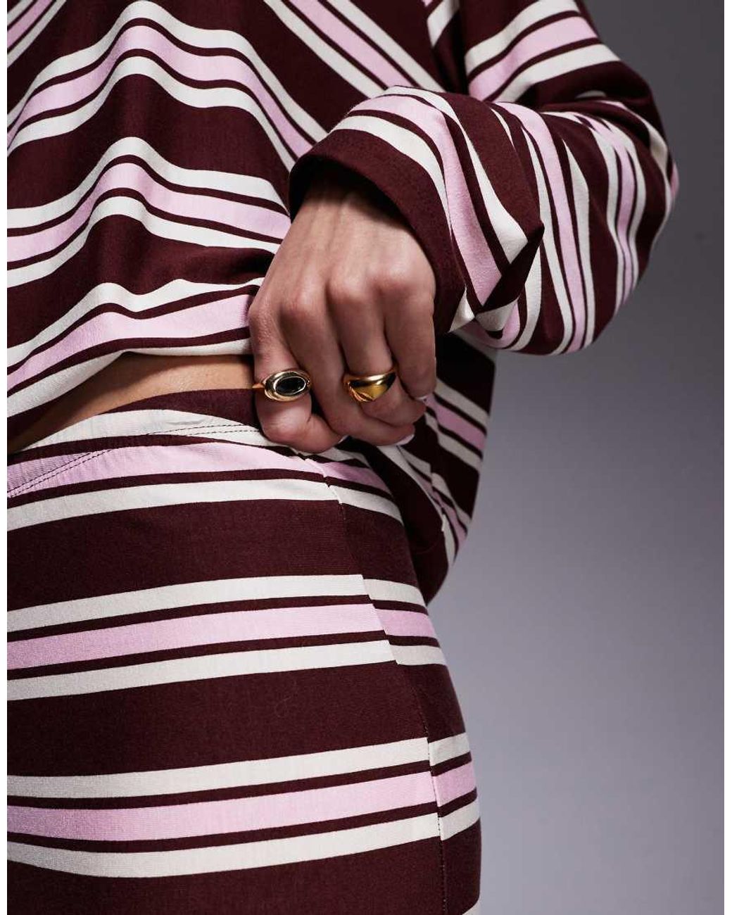 Kaiia Multicolor Exclusive Super Soft Jersey Drawstring Trousers Co-Ord