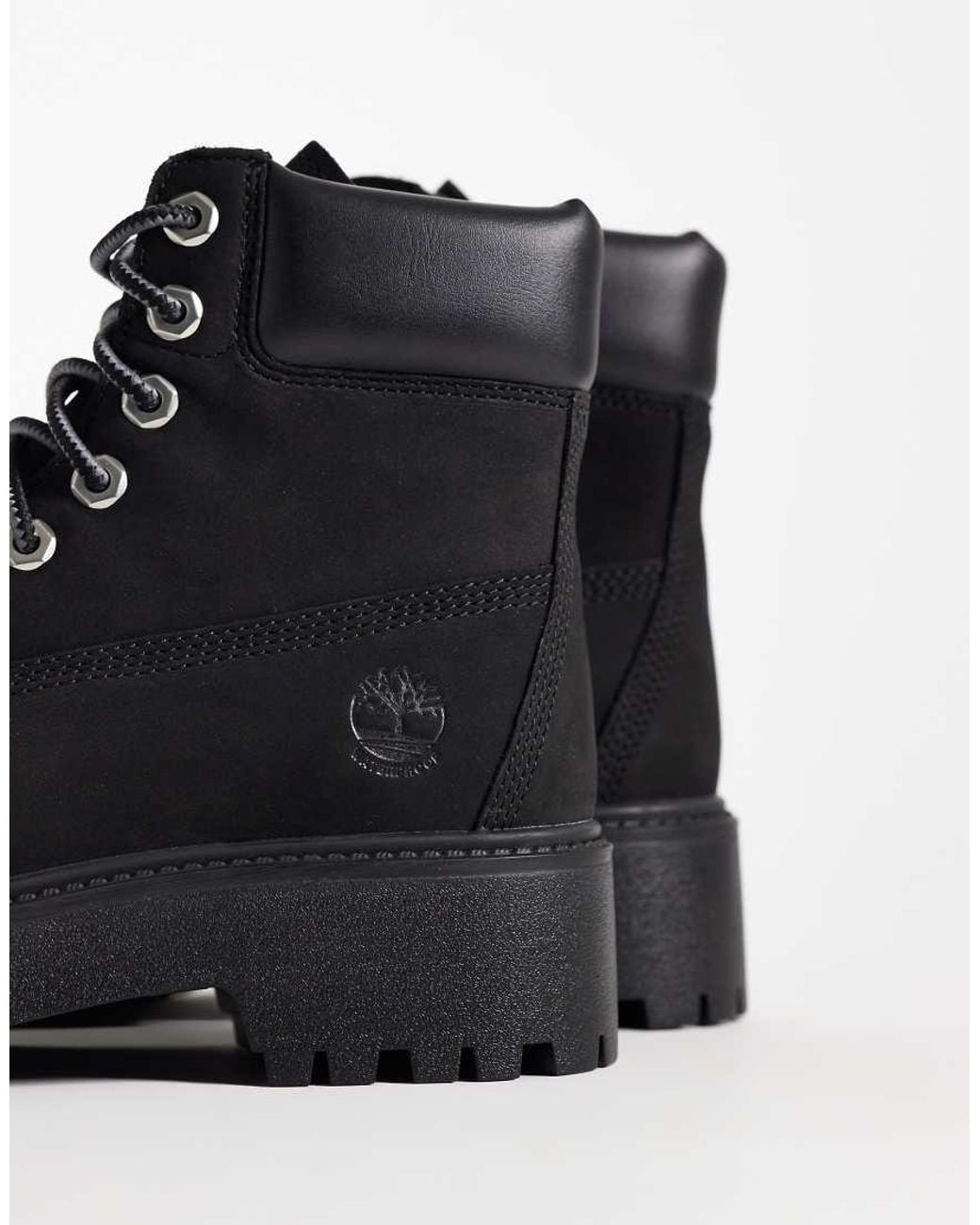 Timberland Black Stone Street 6 Inch Elevated Boots