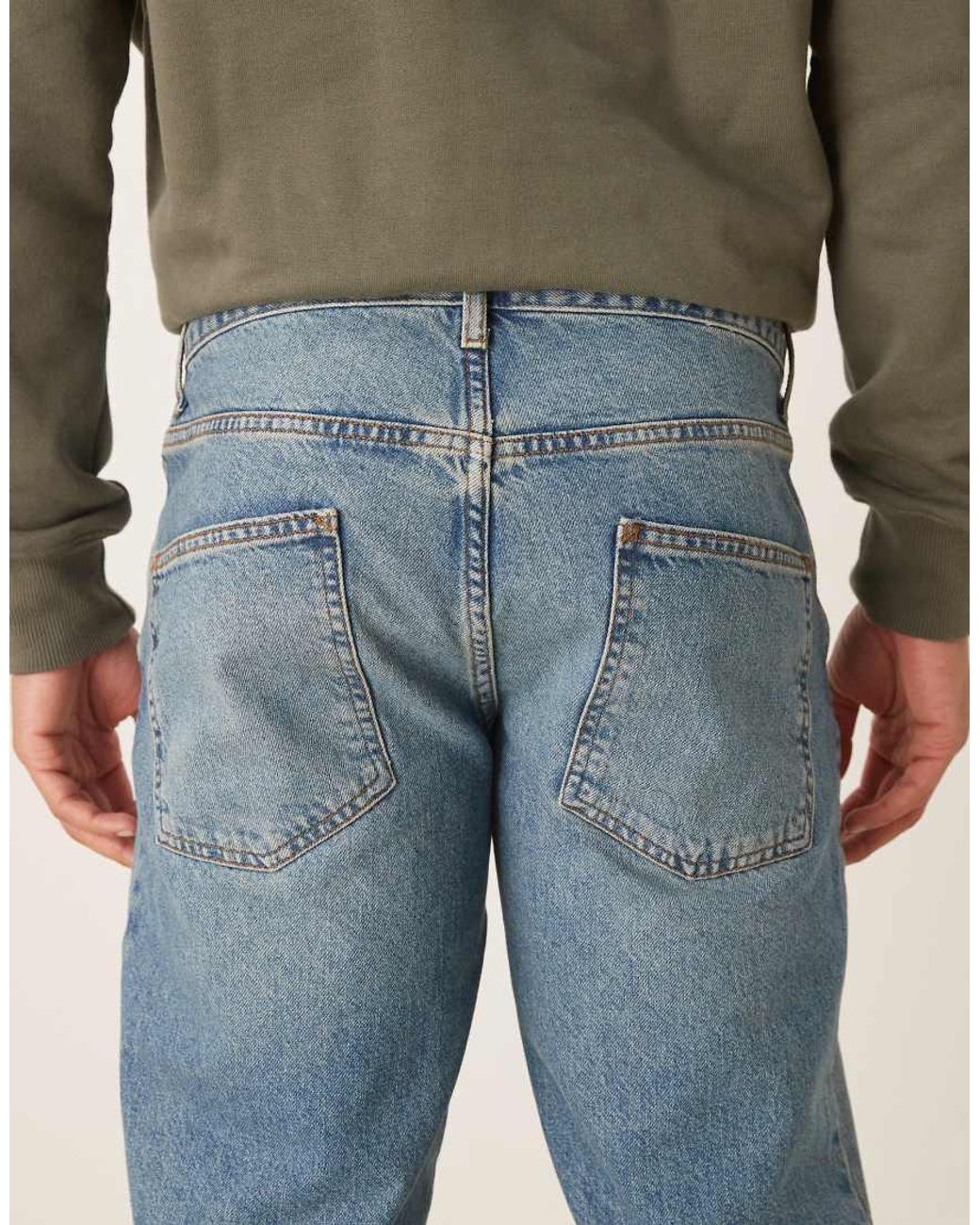 ASOS Natural Tapered Jeans for men