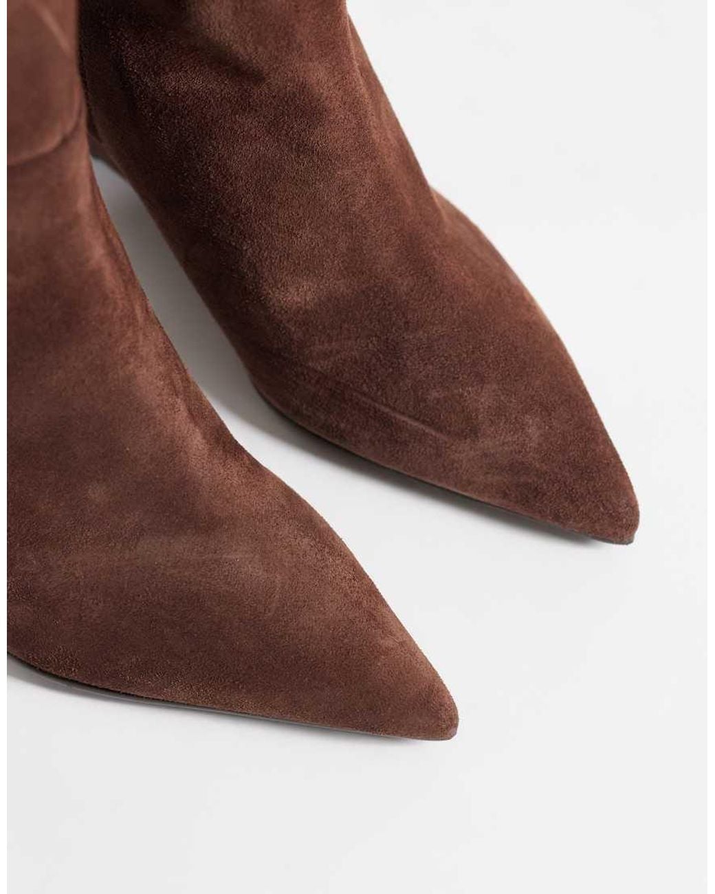 Bronx Brown Selin-a Wedge Heel Knee Boots