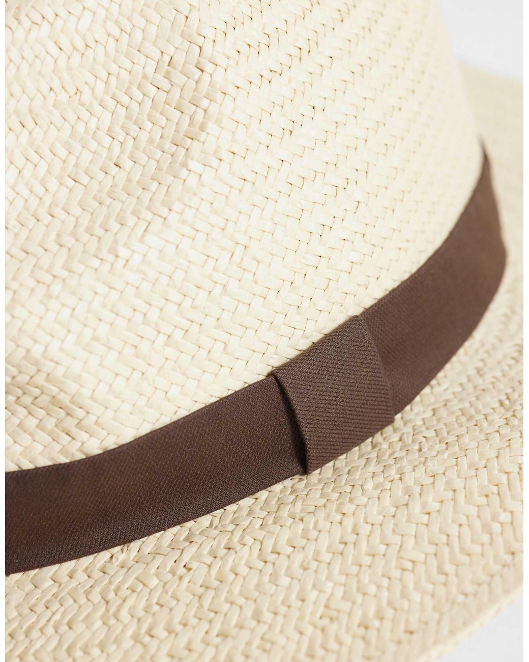 Mango – fedora in Natural für Herren