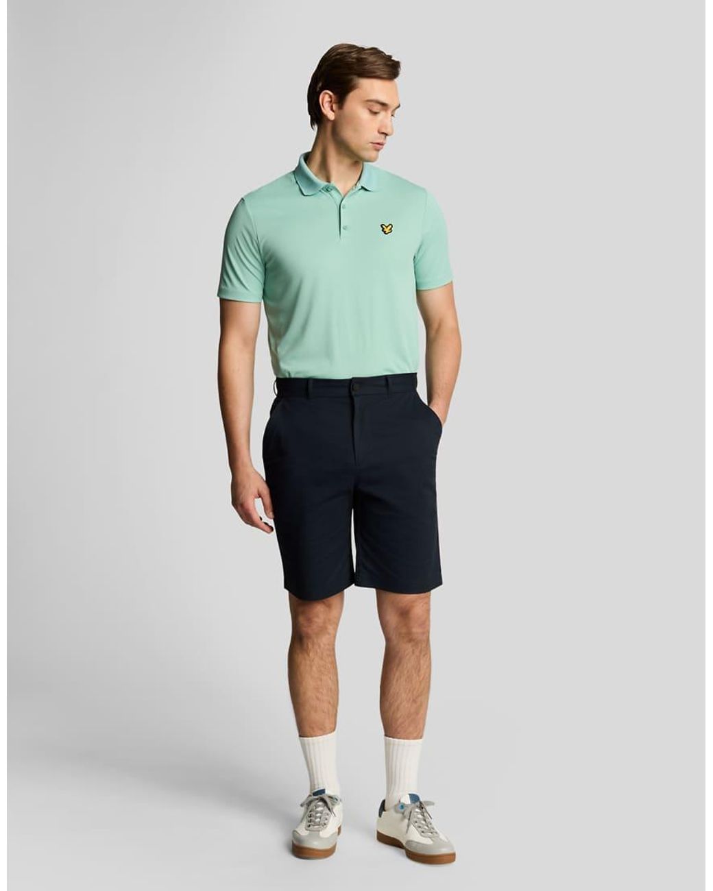 Lyle & Scott Green Course Stretch Chino Shorts for men