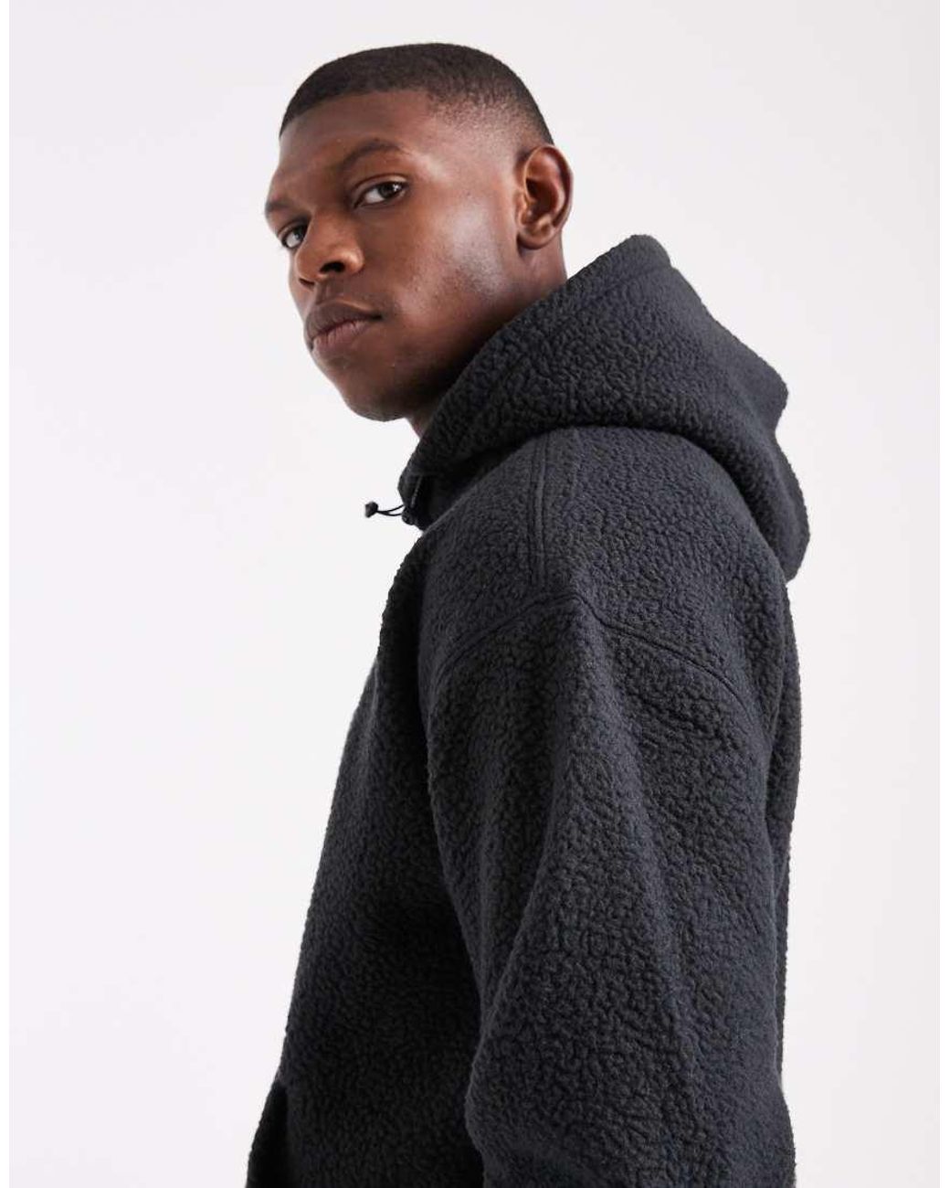 Levi's Blue Tonal Logo Borg Hoodie for men