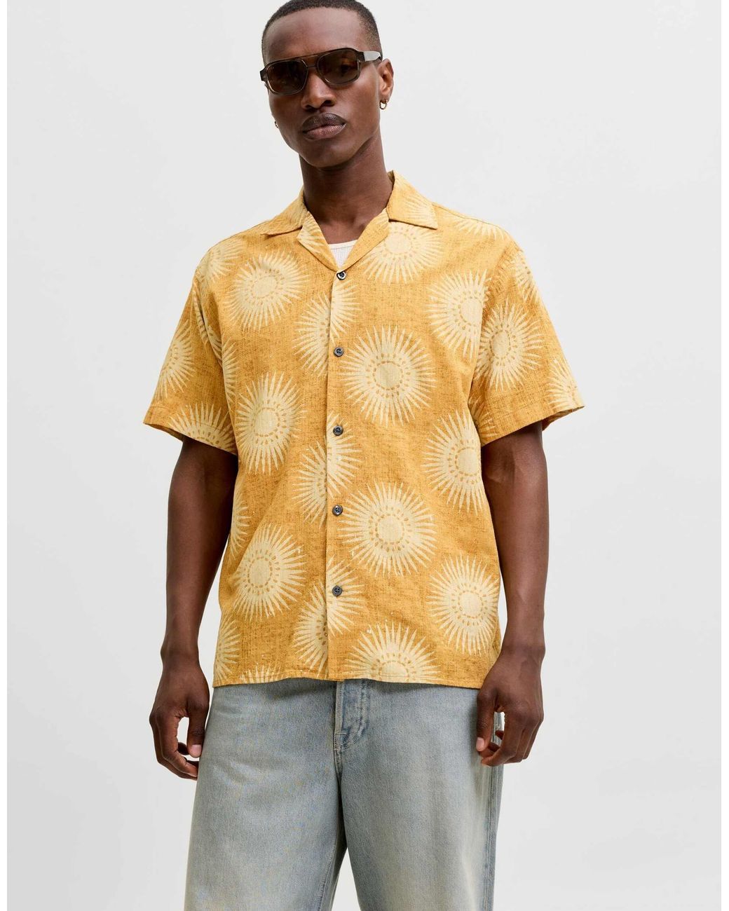 Jack & Jones – freizeithemd in Metallic für Herren