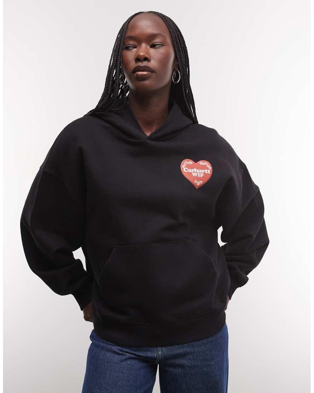 Carhartt Black Hartt Case Hoodie With Back Print
