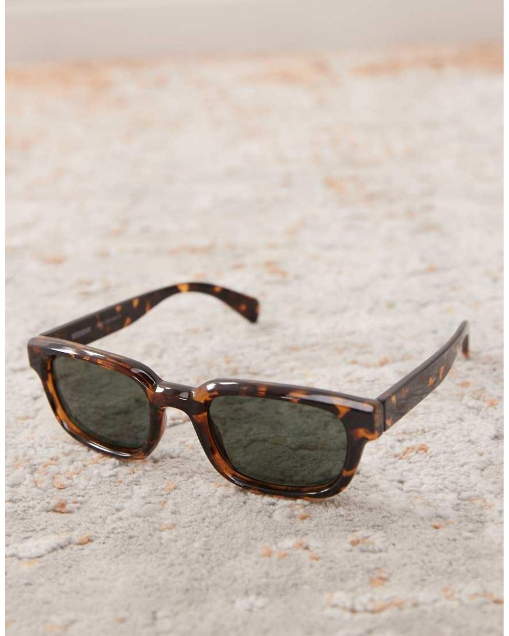 Weekday Natural Sunglasses With Dark Green Lens