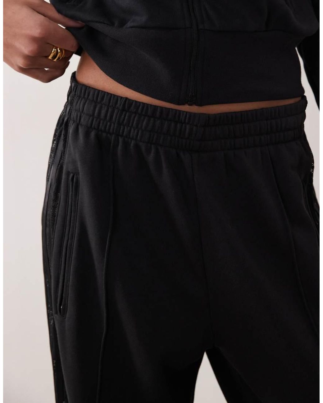 Adidas Originals Black Firebird Lace Sweatpants