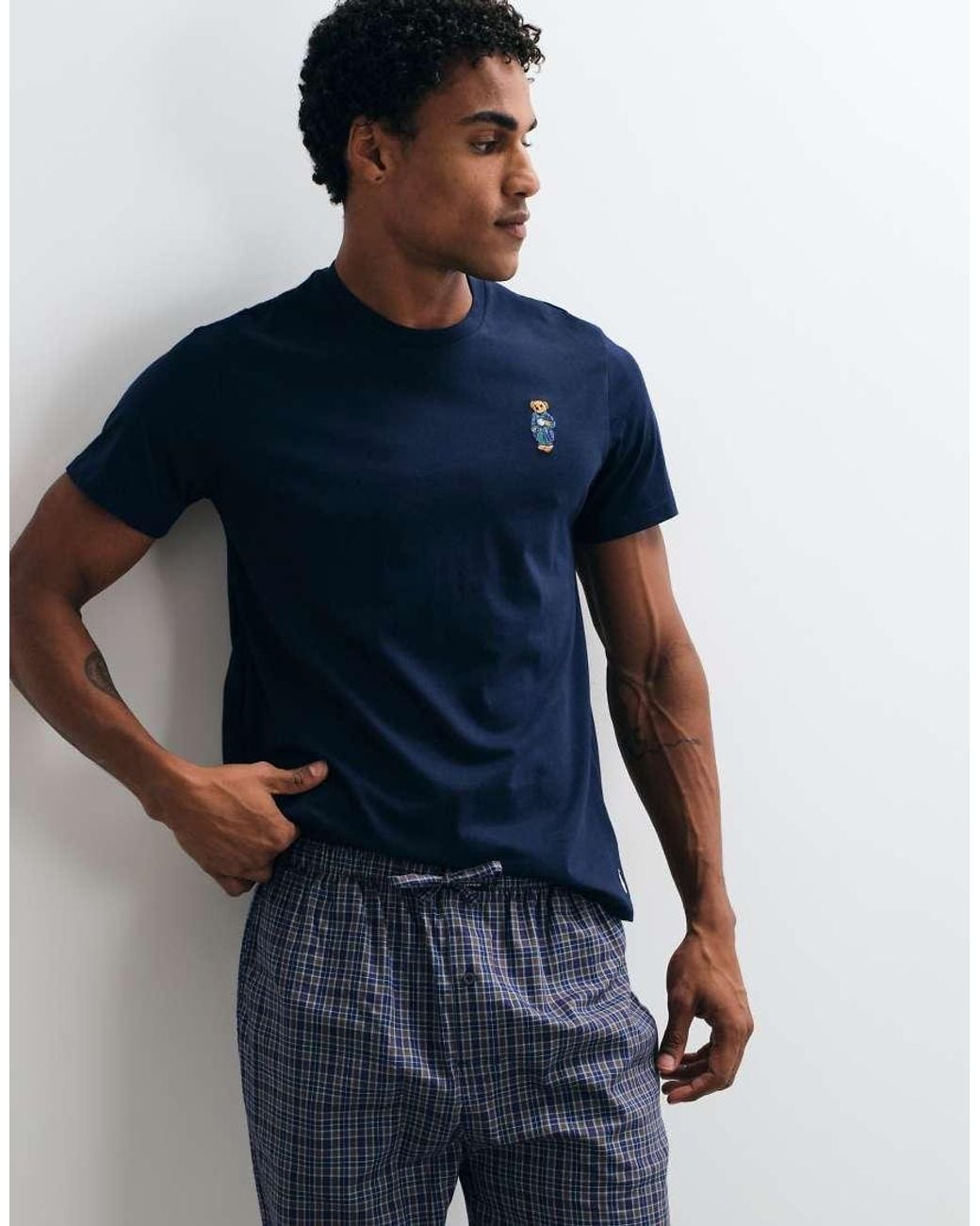 Polo Ralph Lauren Blue Short Sleeve Sleep Set for men