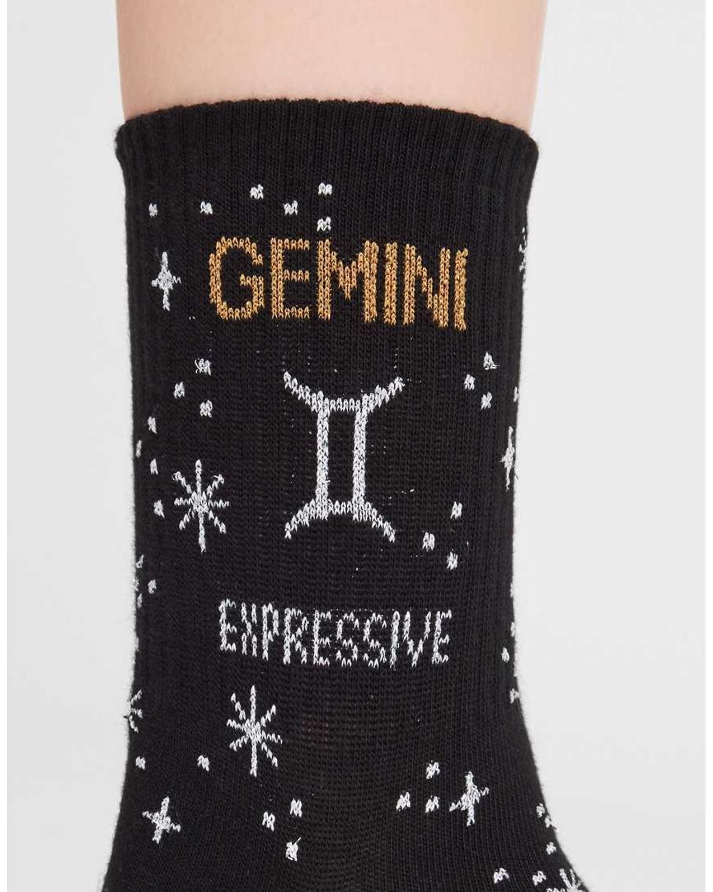 Calzedonia White Astrology Collection Socks