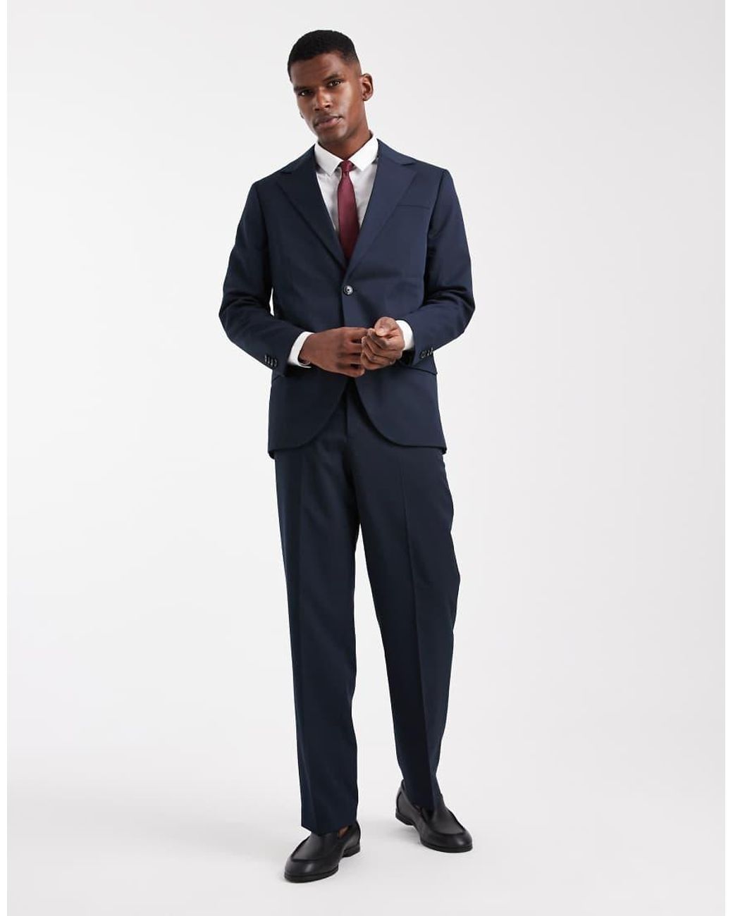 Jack & Jones Blue Relaxed Suit Jacket for men