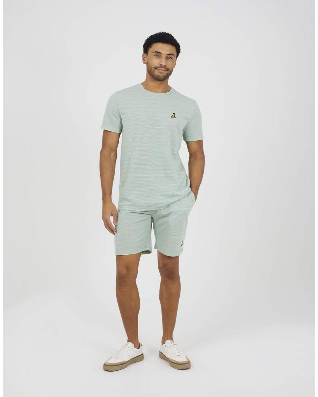 Brave Soul Blue Jacquard Shorts for men