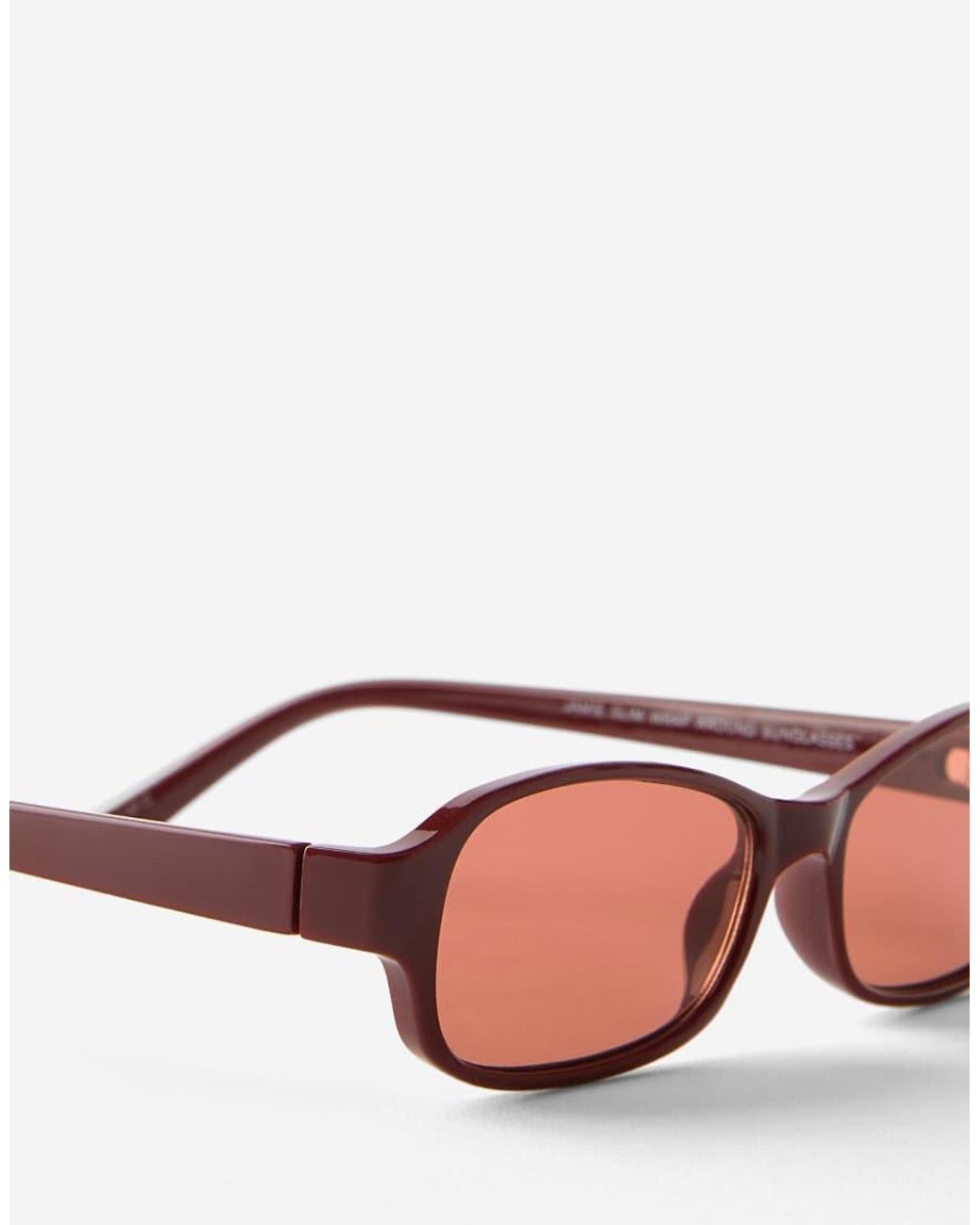 Cotton On Pink Jamie Slim Wrap Around Sunglasses