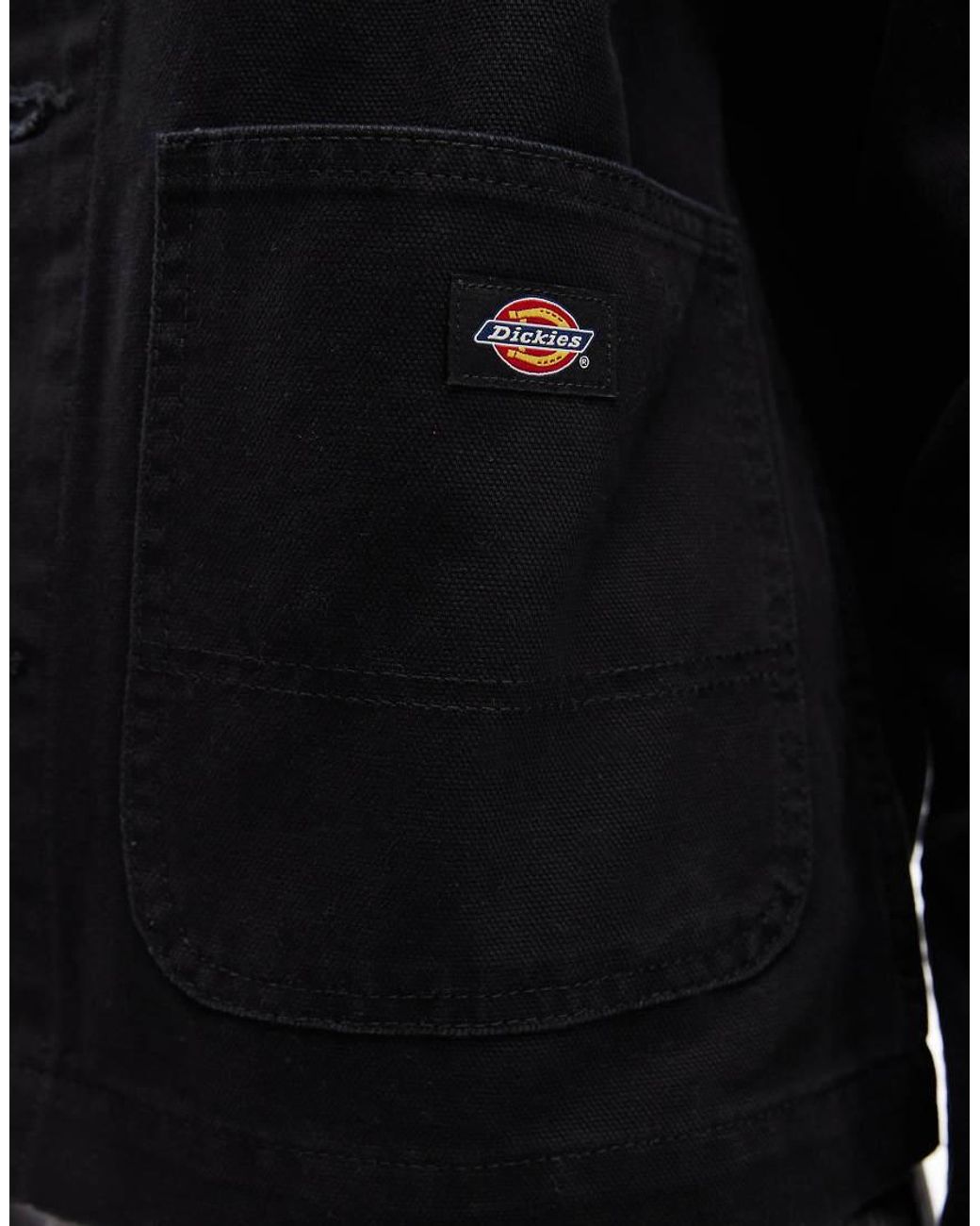 Dickies Black Unlined Canvas Chore Jacket