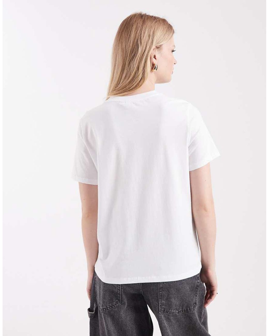 Pieces White Boxy T-Shirt