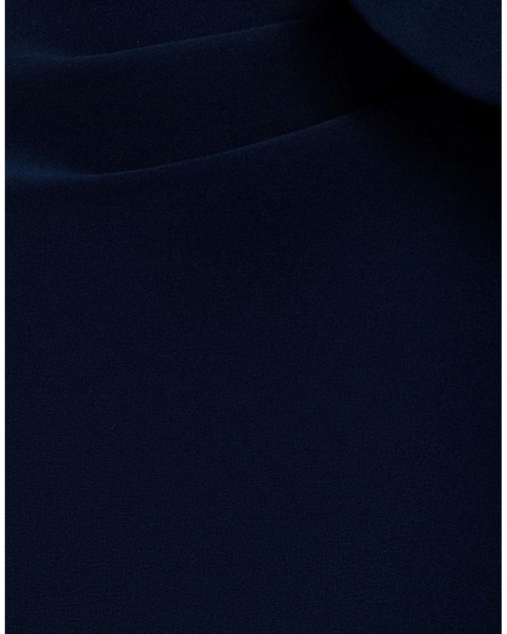 Goddiva Blue One Shoulder Cowl With Bow Detail Maxi Dress