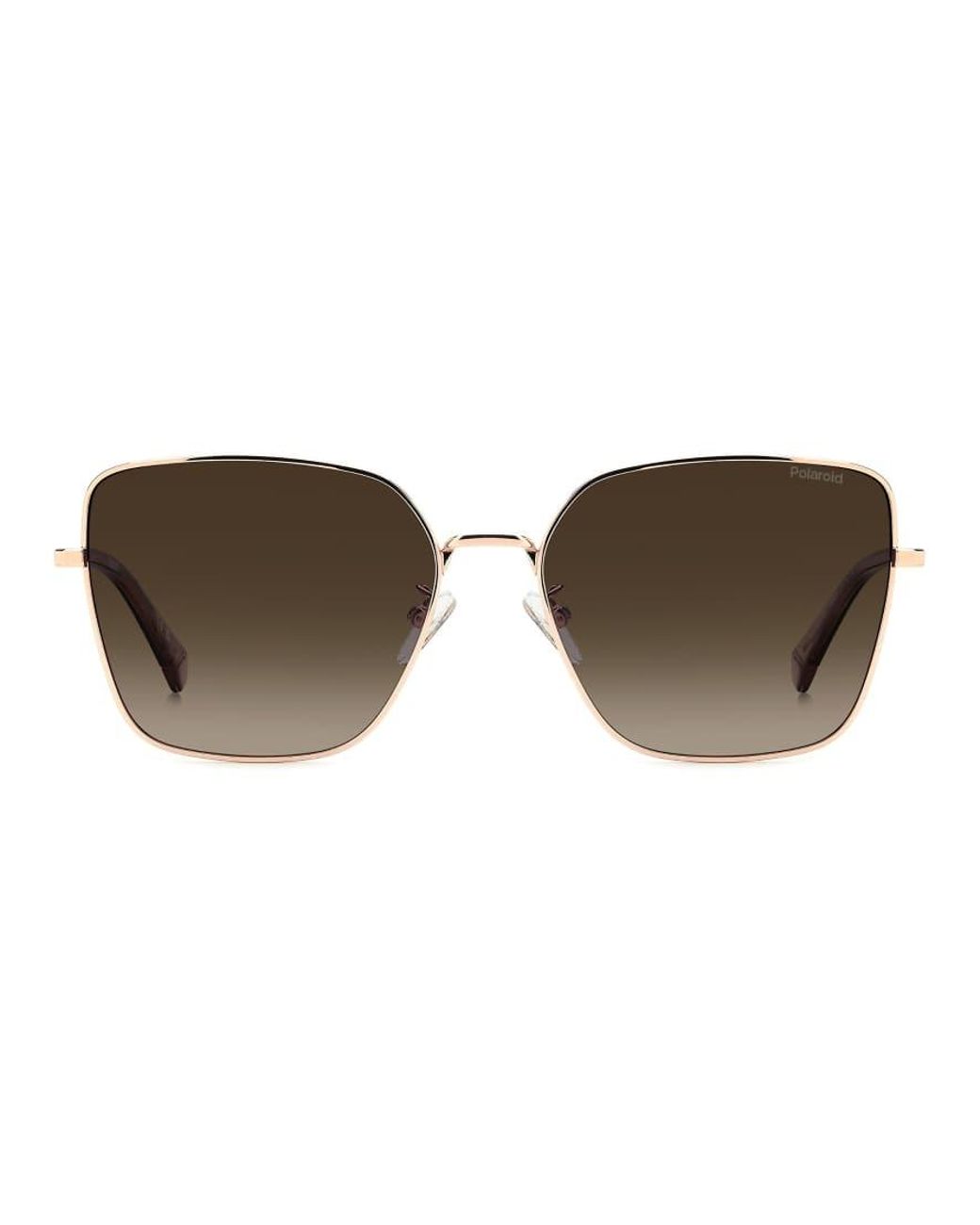 Polaroid Sunglasses Red Oversized Sunglasses With Shaded Polarized Lenses