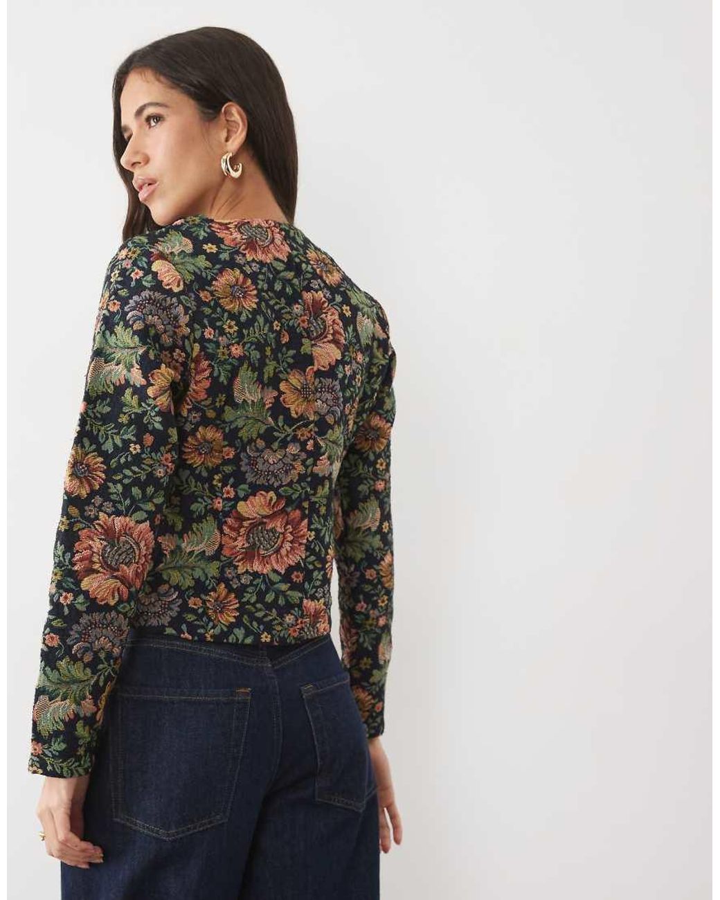 ASOS Gray Cropped Fitted Jacket Co-Ord