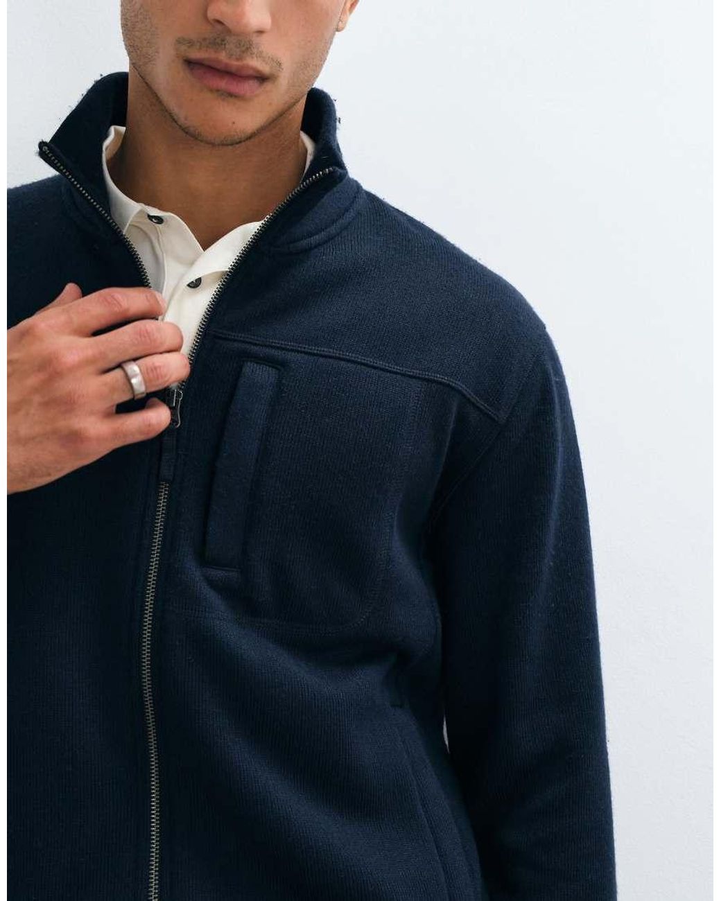 Gant Blue Fleece Jacket for men