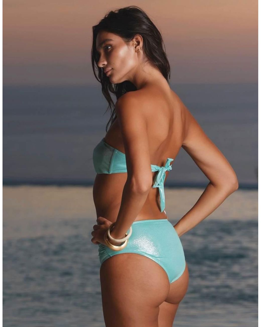 Moda Minx Blue Eurydice Bandeau Bikini Top