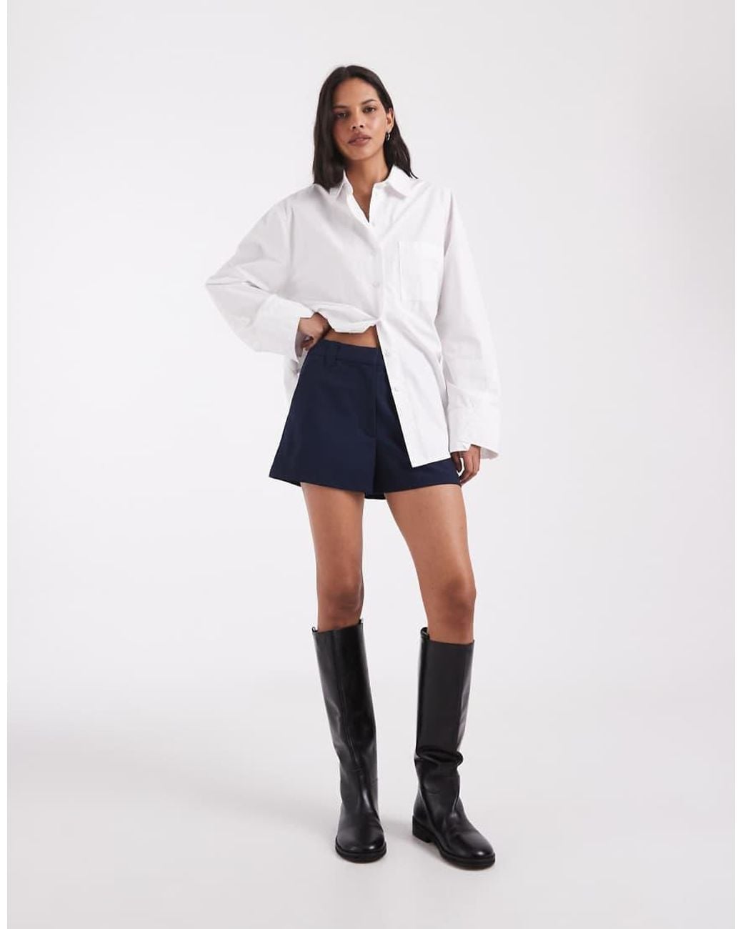 ASOS White Tailored Micro Shorts