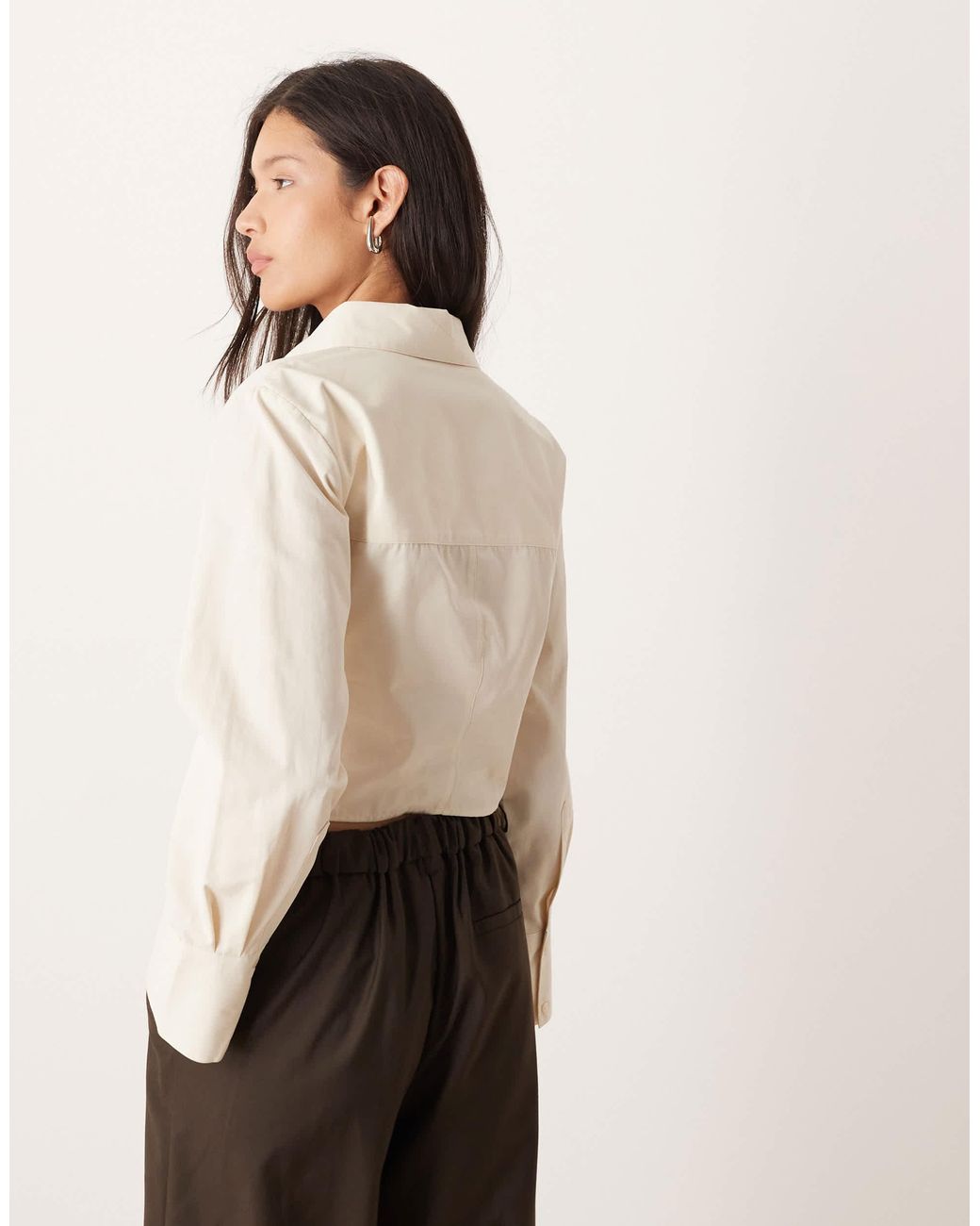 ASOS Natural – hemdbluse