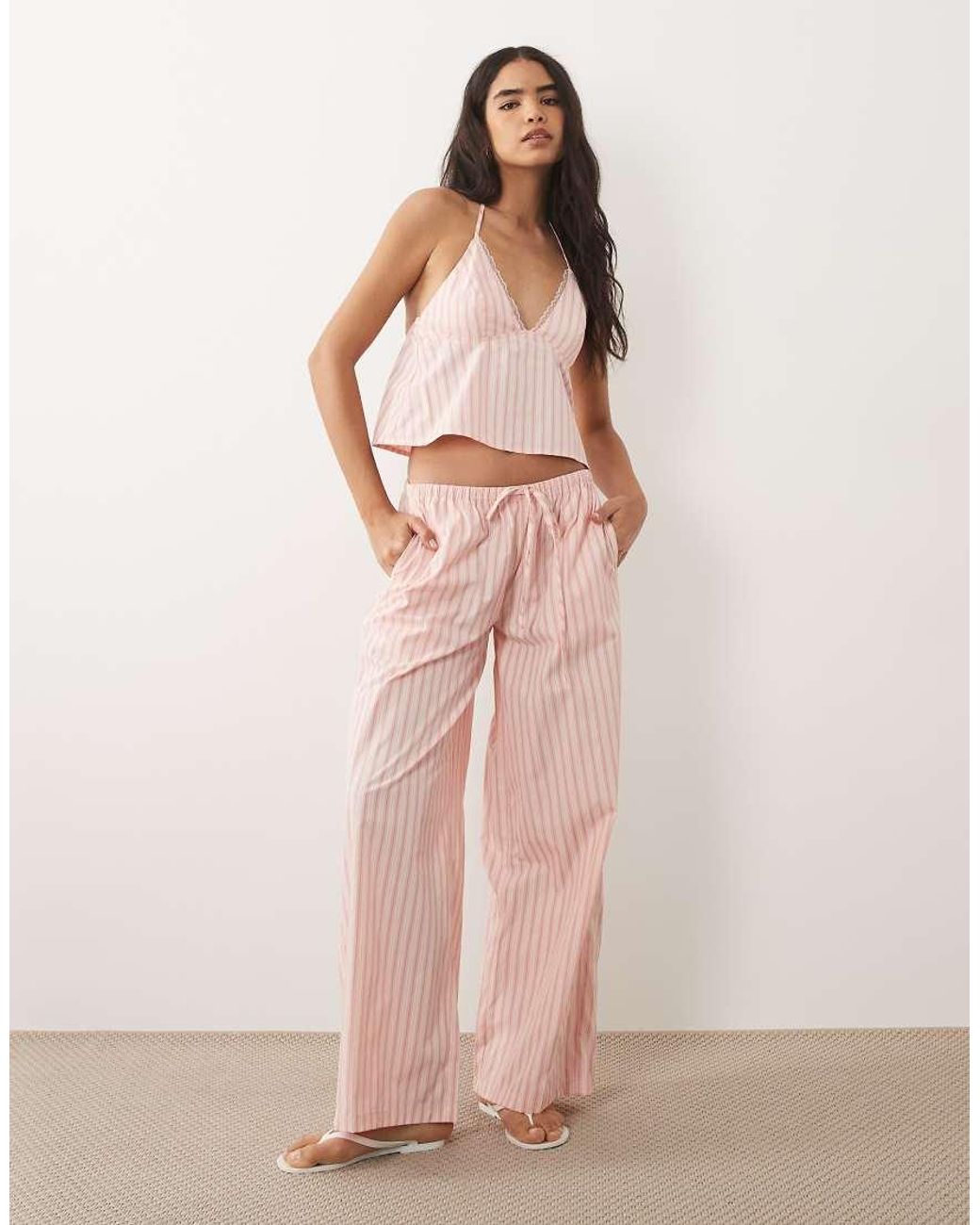 Missy Empire Pink Cotton Blend Peplum Hem Cami Top