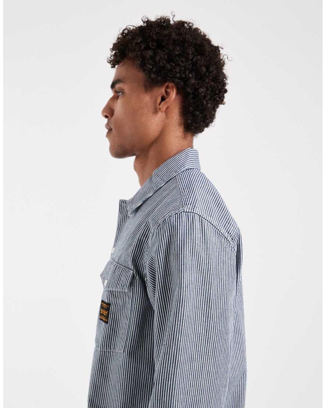 Camicia Workwear A Righe Con Tasca di Levi's in Blue da Uomo
