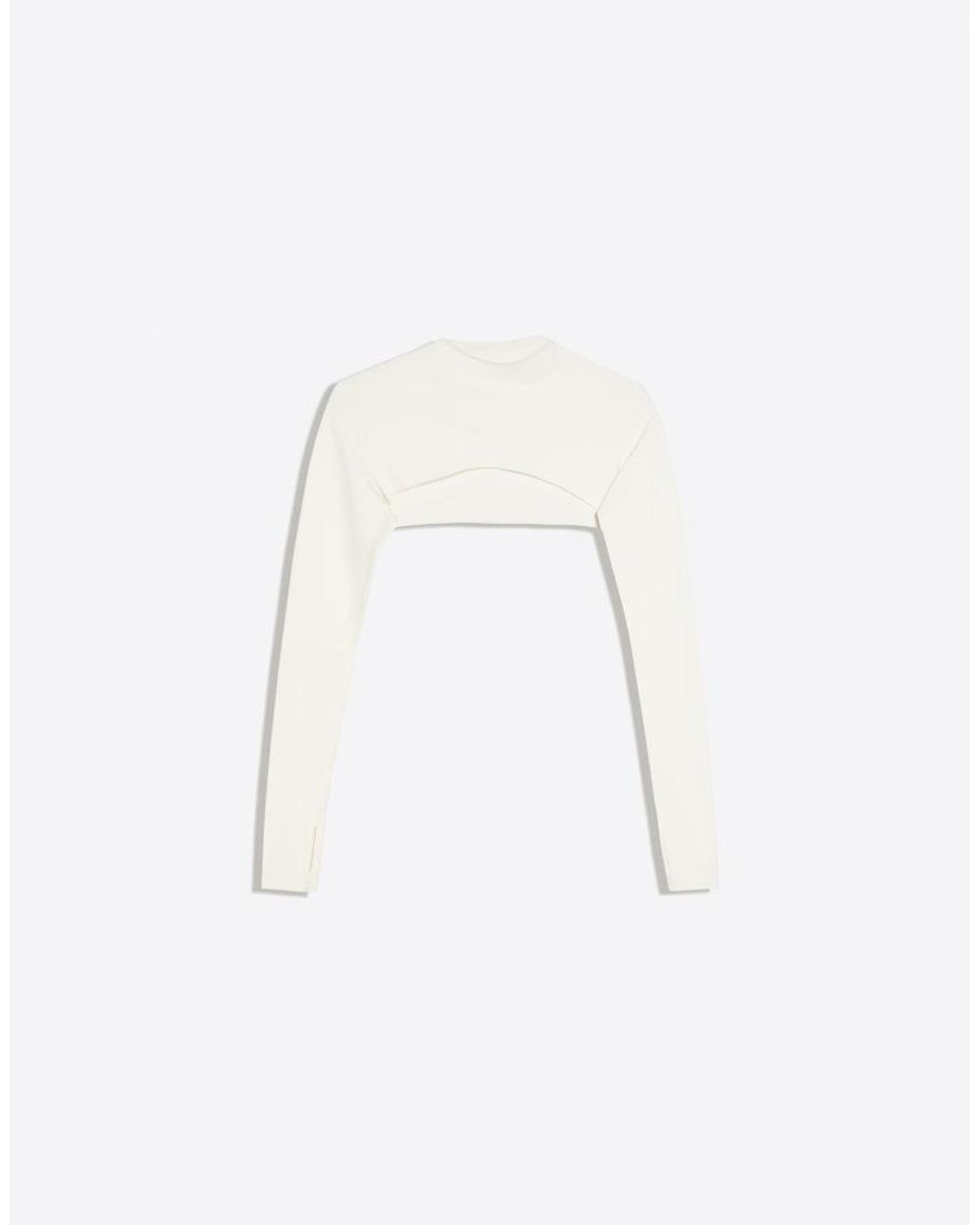 Bershka Gray Long Sleeve Technical Fabric Bolero