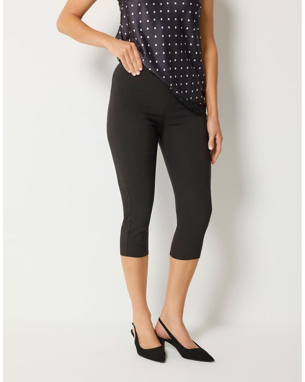 Long Tall Sally Black Skinny Fit Cropped Trousers