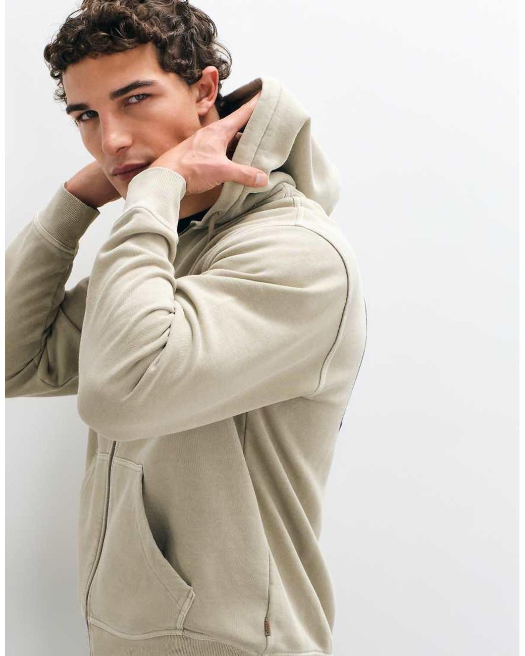 Dickies Natural Minden Full Zip Hoodie for men