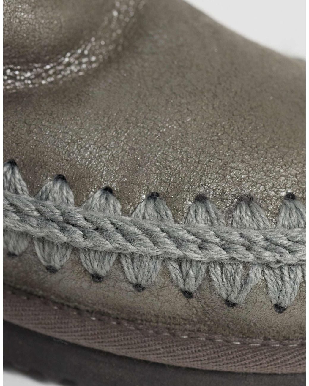Mou Gray 18 Shearling Lined Suede Boots