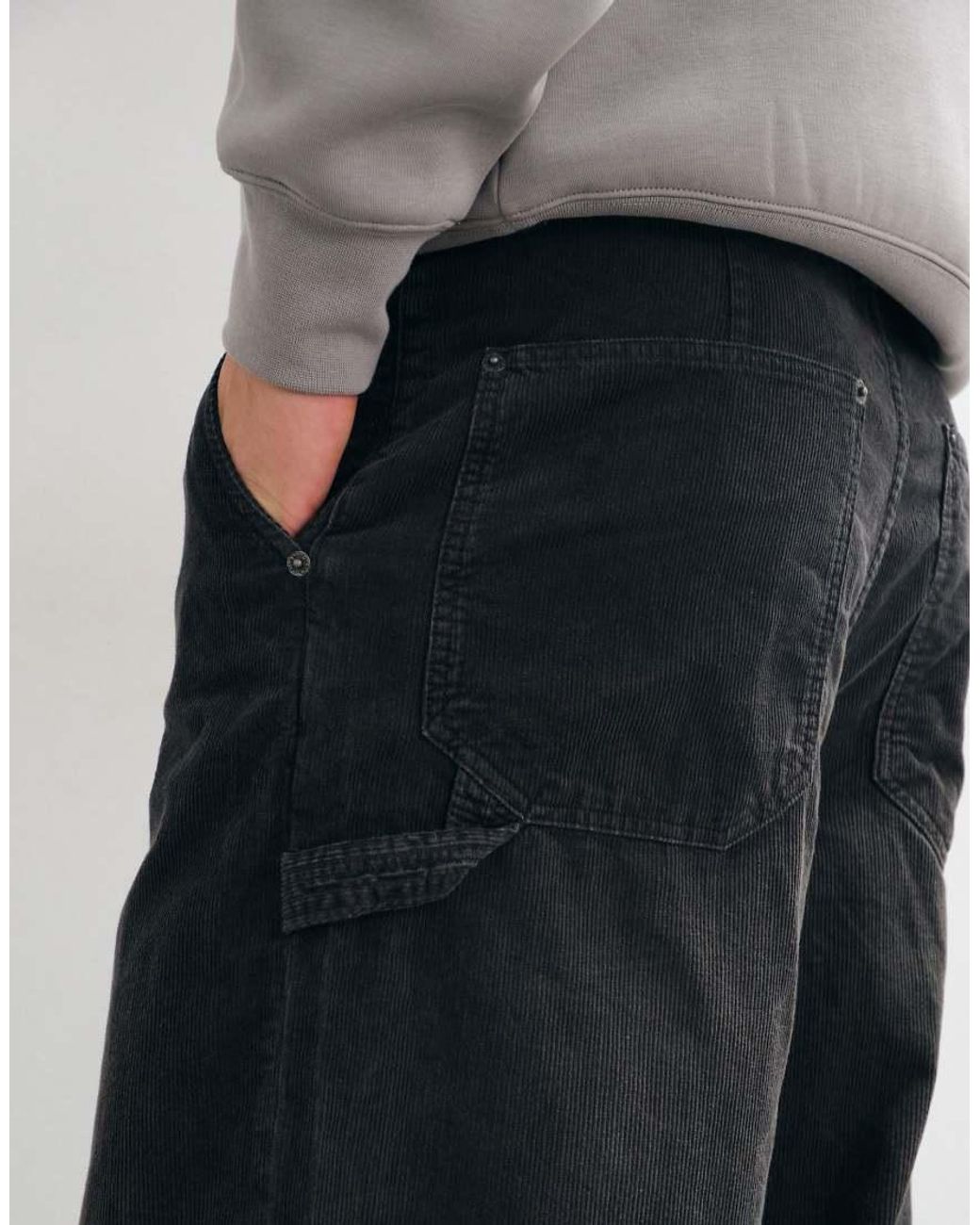 Cotton On Gray Super baggy Worker Trouser for men