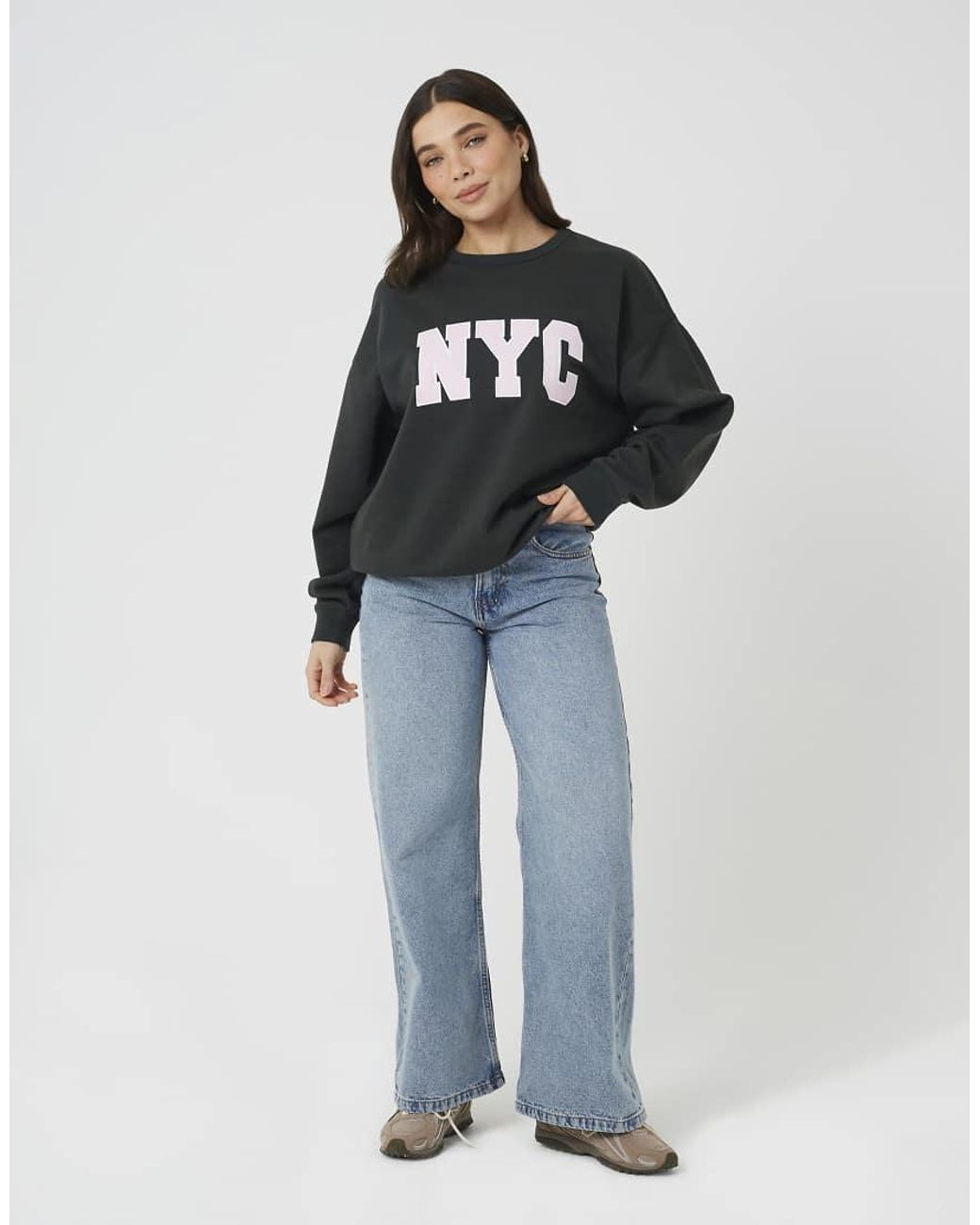 Brave Soul Green Slogan Crew Neck Sweatshirt
