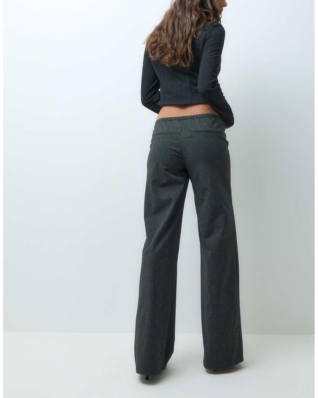 Weekday Blue Pull On Trousers